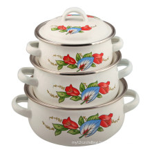 3PCS Set Mini Enamle Casserole Set